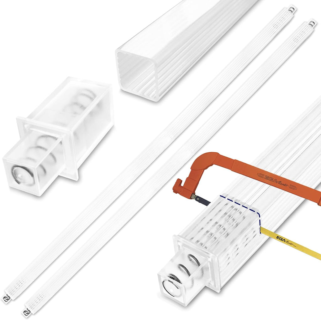 2 Pack 24 in Bathroom Towel Bar Replacement Rod with Adjustable Spring End