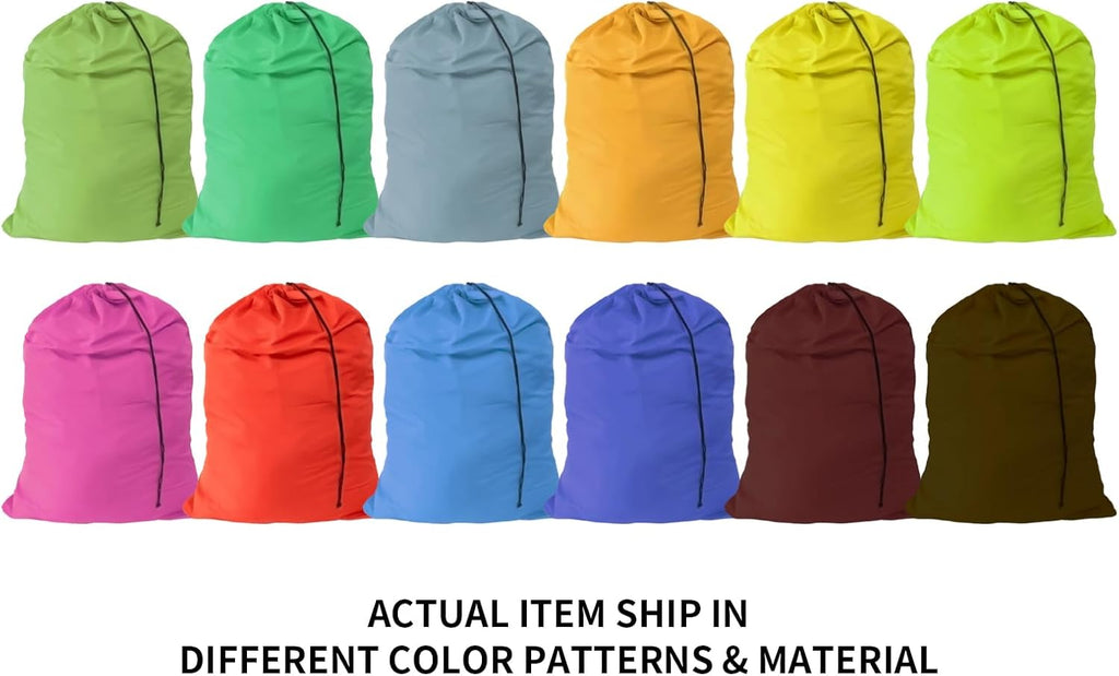 Extra Large Laundry Bag 30"x40" 12 Pack Mixed Color