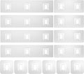 14 Pack Shower Caddy Adhesive Replacement, Waterproof Shower Shelf Adhesive Strips, Strong Adhesive Flat Hooks for Bathroom Storage Shelves and Kitchen Racks No Drilling, Clear