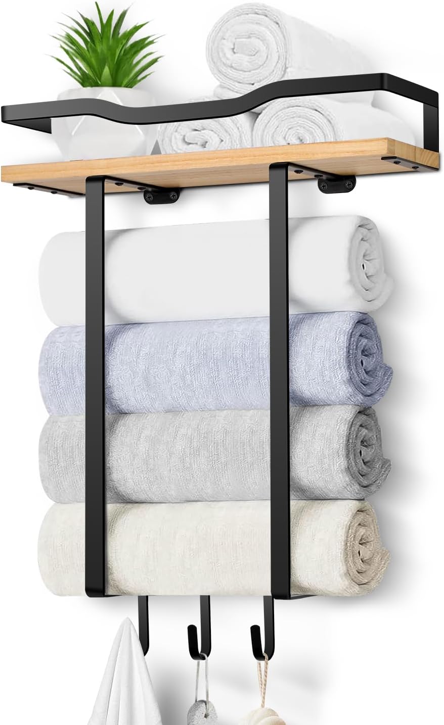 Towel Racks for Bathroom, Wall Mounted Towel Rack for Bathroom