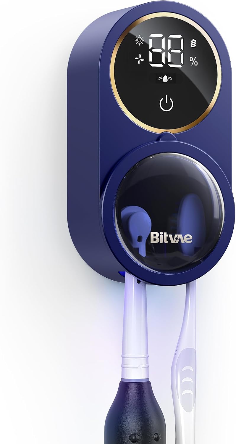 Bitvae Upgraded Tooth Brush Holder for Bathroom 2.0 Infrared Sensing