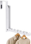 Over The Door Clothes Drying Rack with Folding Arm