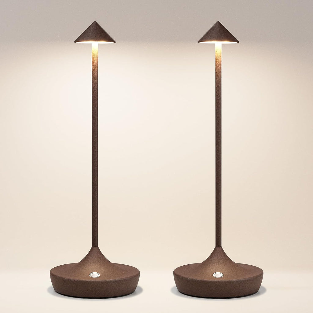 2 Pack Cordless Table Lamp, Rechargeable 6000mAh Battery Table Light