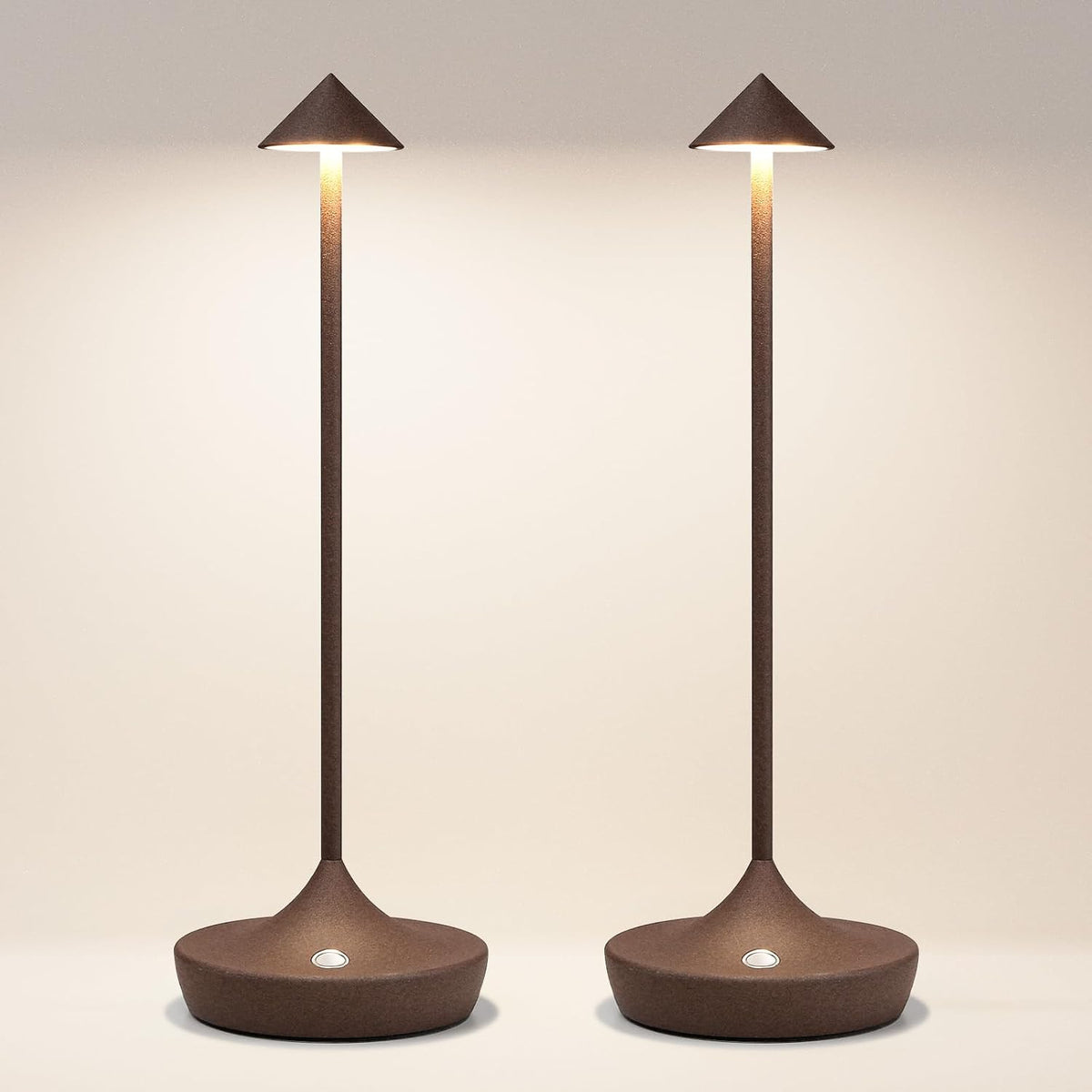 2 Pack Cordless Table Lamp, Rechargeable 6000mAh Battery Table Light