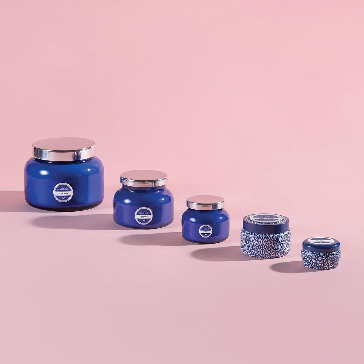 Capri Blue Signature Jar Candles - Long Lasting Soy Wax Blend - Luxury Tropical Scented Candles - Comes in Blue Decorative Glass Jar (Coconut Santal, 8 oz)