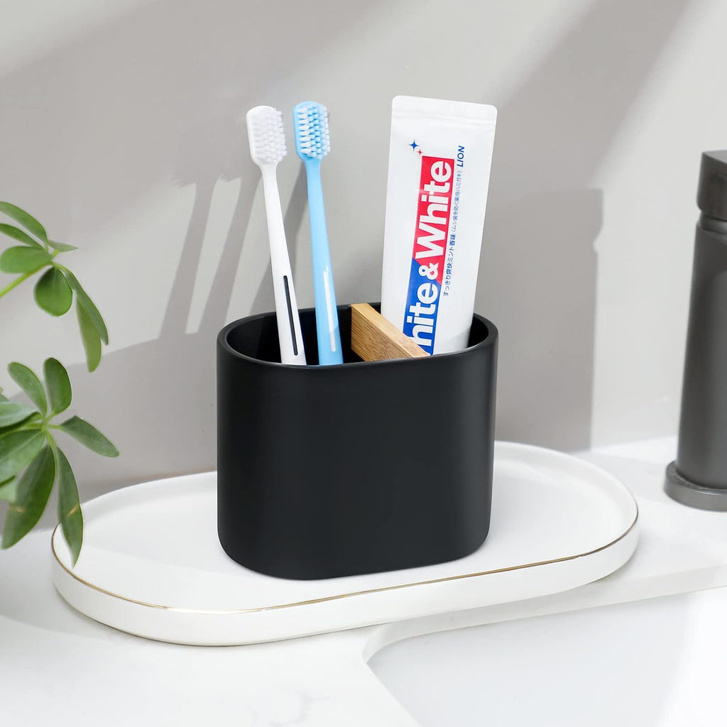 Resin Toothbrush Holders for Bathrooms, Electric Toothbrush Holder, Black
