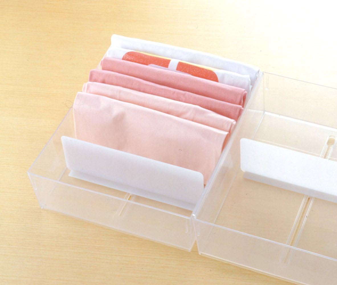 Like-it | CSP-12 | Drawer Organizer | T-Shirts Case | T-Shirts organizer | One adjustable divider included | 10.63" × 12.99" × 3.74" | Clear |