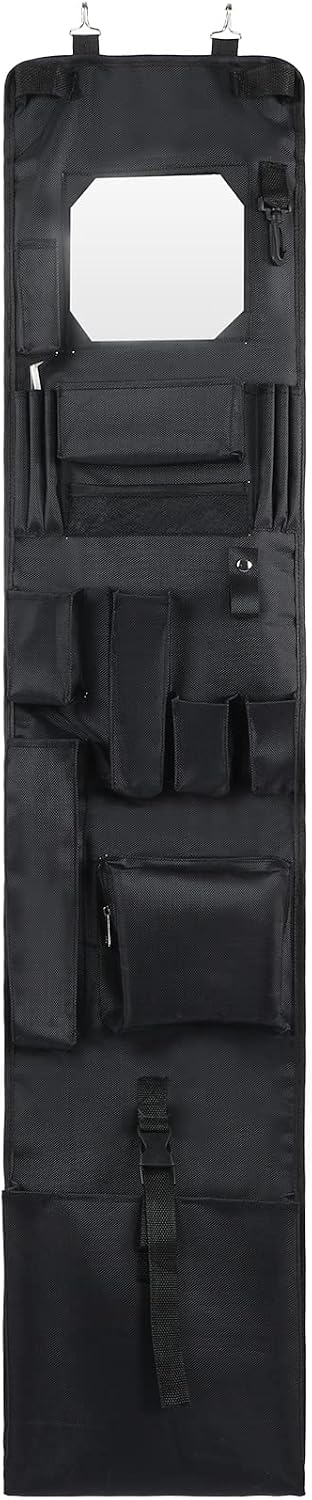 Woanger Locker Organizer Police Locker Hanging Organizer Mirror,Black,1 Pcs