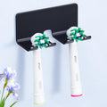 Electric Toothbrush Head Holder, Toothbrush Holders Wall Mounted, Electric Toothbrushs Holder, Bathroom Shower Tooth Brushing Holder, Tooth Brush Head Holder Organiser (Black, Small)
