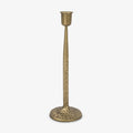Luminara - Taper Candle Holder Compatible with Luminara Flickering Moving Flame Battery Operated Taper Candles Décor & Gift - Elegant Wrought Iron, Antique Brass (3.1” x 10.25”)