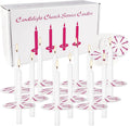 Onebird 200 White Taper Candles, Smokeless and Odorless, Handheld Drip Guard, 0.5 inch x 5 inch, Church for Prayers, Vigils, Memorial Services, Religion
