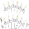 Christmas Village Lights with 12 LED Bulb, C7 Snow Village Light with Clips
