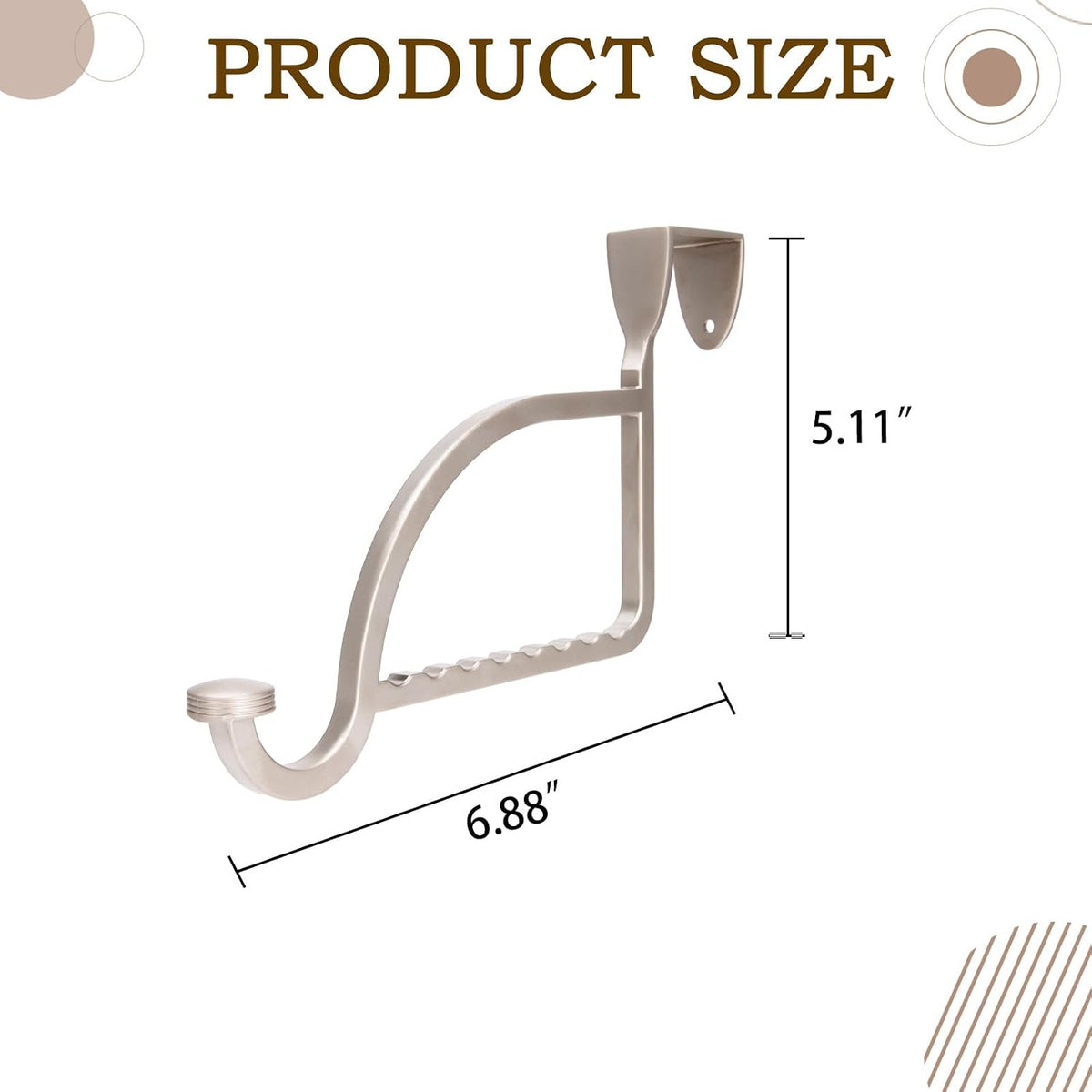 Design Hangers and Hooks, Extension Devices on Closet Doors, Alloy