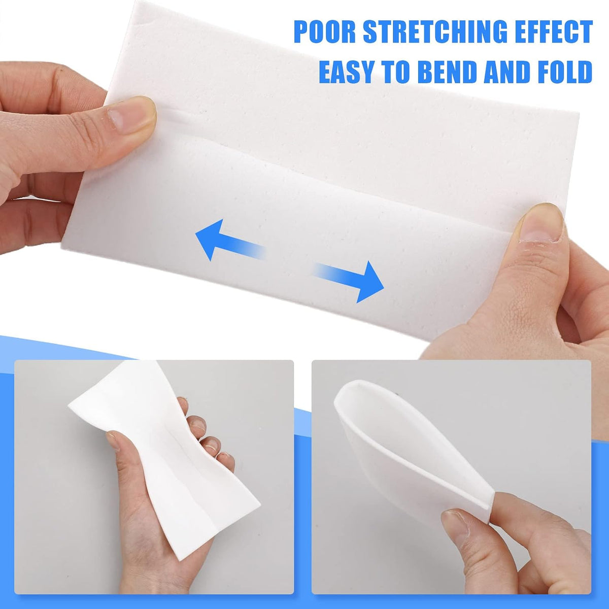 Sawysine 100 Pack Eraser Sheets Melamine Sponge Disposable Foam Pads