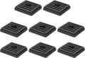 uxcell 8Pcs Bed Risers, Square Heavy Duty Stackable Lift Block to 0.5 Inch Plastic Furniture Riser for Desk, Chair, Table, Sofa Legs, Washing Machine, Refrigerator, Black
