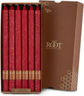 Root Candles 12-Count Unscented Timberline Arista Candles, 12-Inch, Red