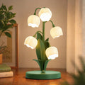 WERFOP Vintage Lily of the Valley Lamp Flower Table Lamp