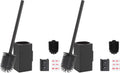 BVL Toilet Brush and Holder Black Toilet Bowl Brush for Ceaning with Stainless Steel Handle Wall Mounted (Pack of 2)