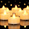 merrynights Flameless Candles, 50 Pack LED Tea Lights Candles Battery Operated, Last 200+ Hrs Flickering Tea Lights, Flameless Tealight Candles for Halloween Diwali Fall Christmas Wedding