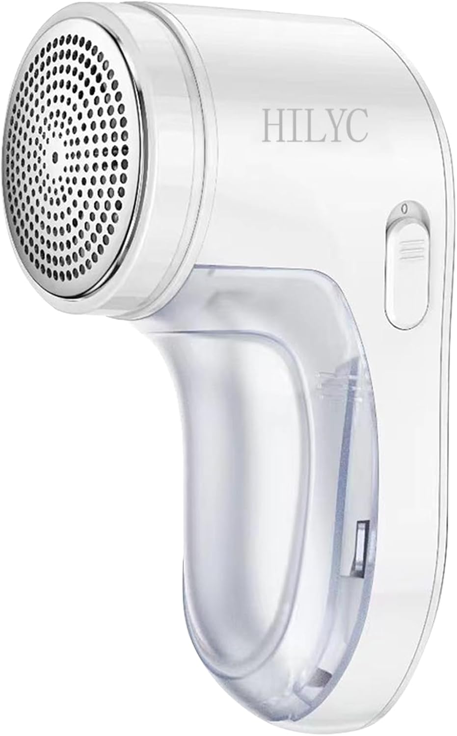 Rechargeable Fabric Shaver, Lint Remover for Clothes & Furniture, 3-Leaf Blades, Safety Lock, Pilling Remover Depiller for Fuzz, Lint, Pills, Bobbles (White, Battery Operated)