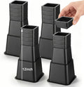 Relaxweex 28 Pcs Bed Risers Heavy Duty 1-12 Inch, Adjustable for Couch Sofa