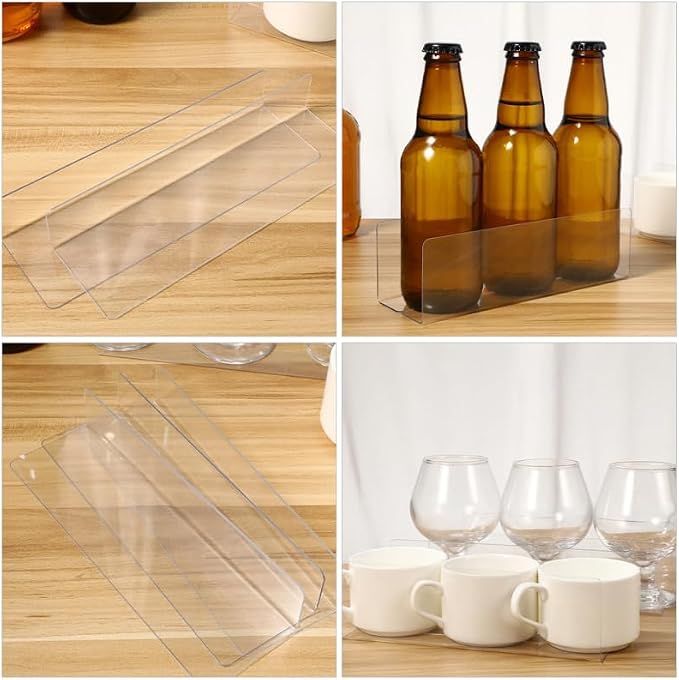 ULTECHNOVO 10-Pack L-Shaped Shelf Dividers 20.00X7.00X3.00cm/7.86X2.75X1