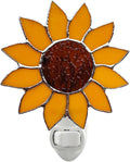 CHEZBABY Stained Glass Sunflower Plug-in Night Light