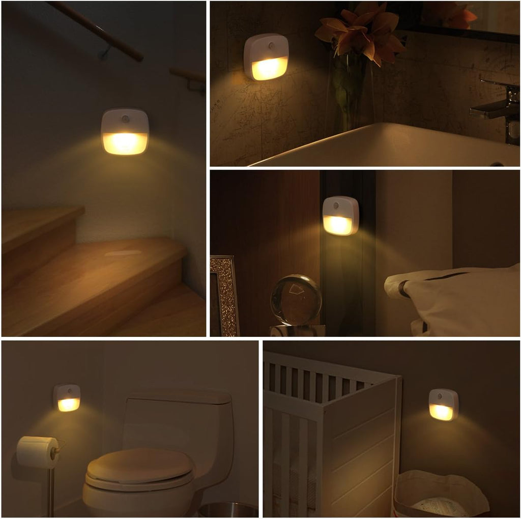 AMIR Upgraded Motion Sensor Stair Light Indoor (Warm White - Pack of 3)