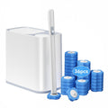 Bathroom Trash Can with Disposable Toilet Brush 36 Refills, 1.5 Gallon