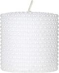 Mega Candles Unscented Round Pearl White Pillar Candles, Hand Poured Premium Wax Candle 3 Inch x 3 Inch, Home Décor, Wedding Centerpieces, Decoration, Occasions, Events, Festivities, Party, Gifts