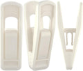 TOFIIGREM Hanger Clips for Velvet Hangers (Beige, 40 PCS), Non-Slip Plastic Clips Pant Skirt Hanger Clips for Flocking Hangers