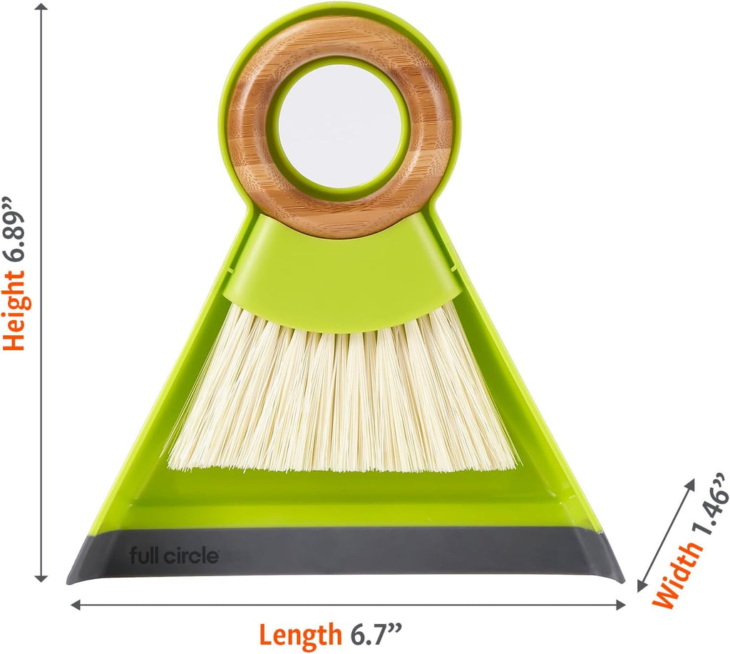 Full Circle Tiny Team Mini Brush & Dustpan Set - Green