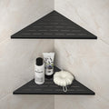 Corner Shower Shelf, 12" Matte Black