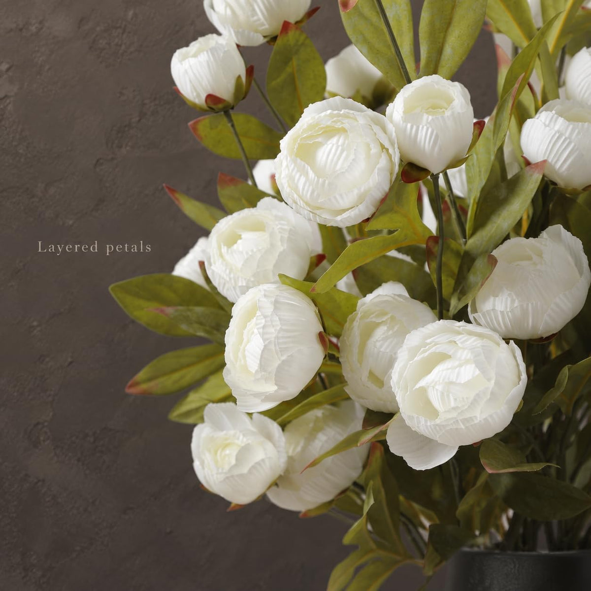 Peonies Artificial Flowers Faux Flowers for Vase Silk Flowers 12ct No Vase