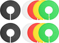 uxcell 10Pcs Clothes Dividers Round Closet Rack Dividers Multicolor