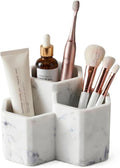Resin Toothbrush Holder, 3-Slot Bathroom Countertop Organizer