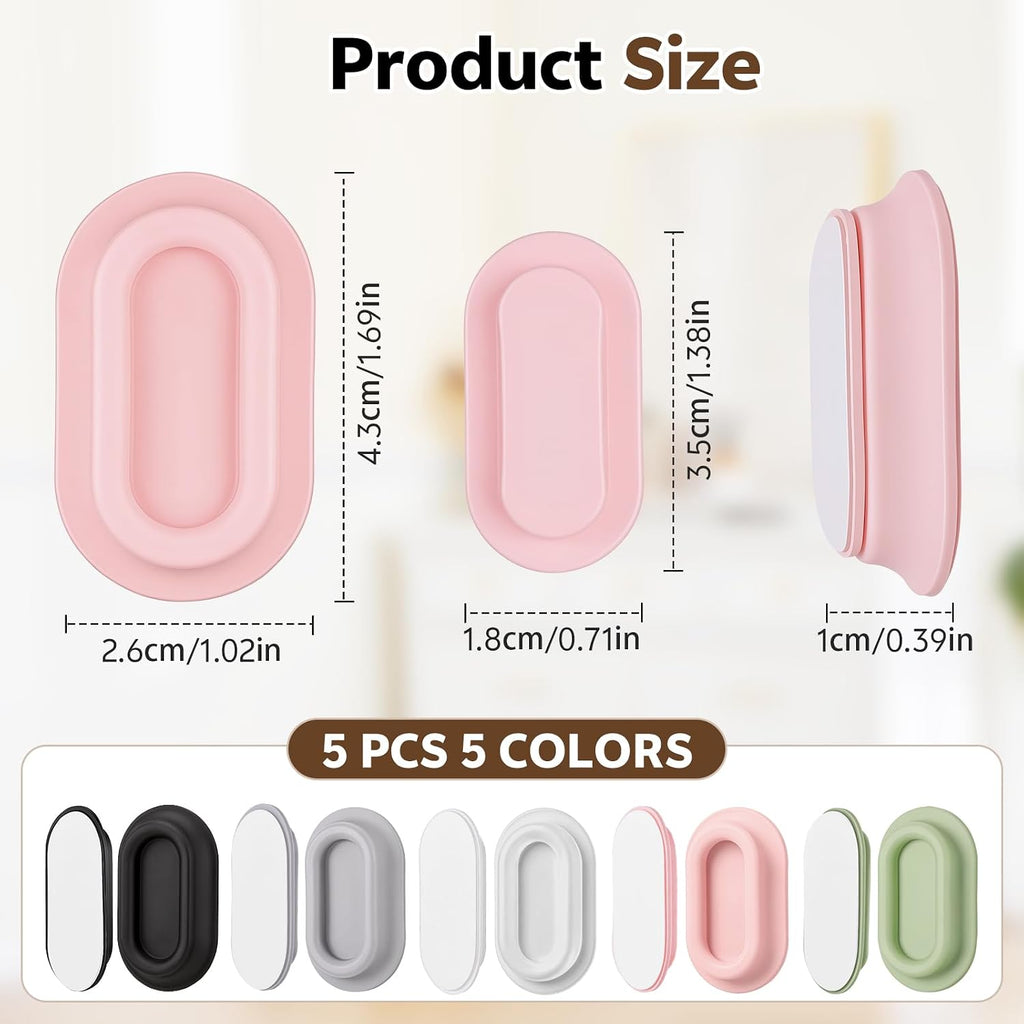 JIANTA 5 Pack Magnetic Remote Control Holder Wall Mount Organizer