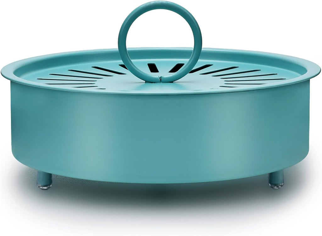 Mosquito Coil Holder Indoor Outdoor Incense Coil Holder Palo Santo Holder Burner Fire-Safety Citronella Incense Coil Holder for Home Patio Camping (Blue)