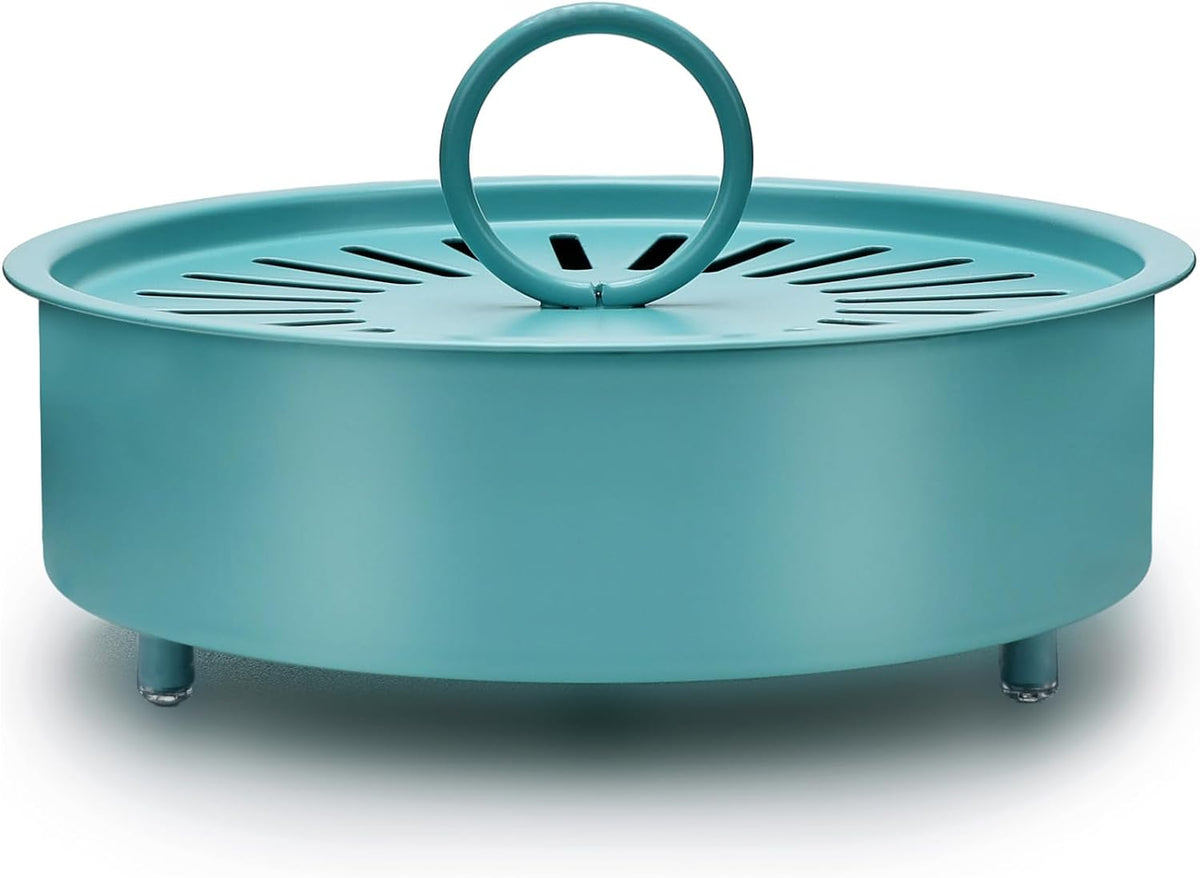 Mosquito Coil Holder Indoor Outdoor Incense Coil Holder Palo Santo Holder Burner Fire-Safety Citronella Incense Coil Holder for Home Patio Camping (Blue)