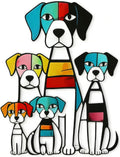 WQLLWFC Dog Metal Art Wall Decor 10.6 x 15.7 inches Home Sculptures Decor