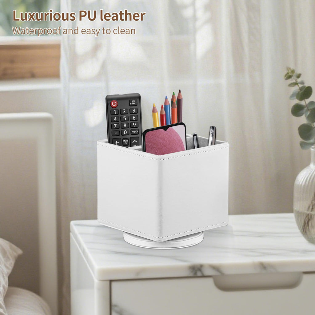 360° Spinning TV Remote Control Holder,Pen Caddy/Cup,Art Supplies Organizer