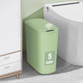 Cesun 5 Gallon Automatic Bathroom Trash Can with Lid, Green, Touchless
