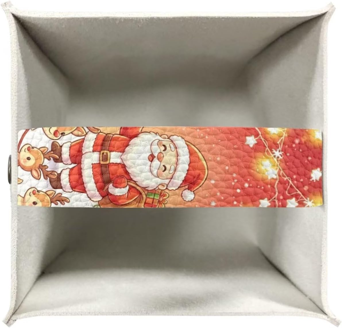 Tissue Box Cover Decorative Square Tissue Holder Santa Claus Deer