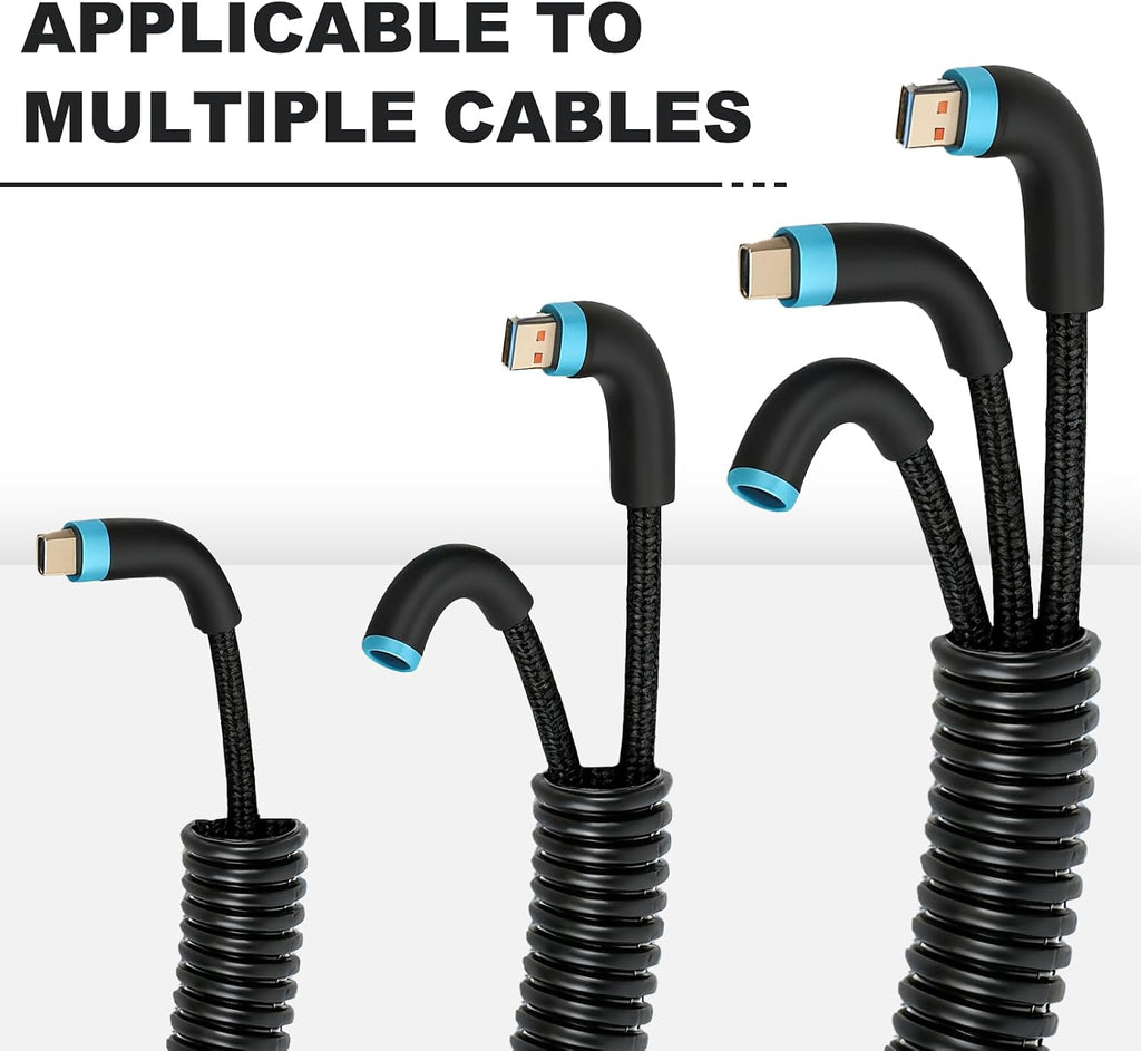 120FT 3/8 inch Split Wire Loom Tubing Kit with 2 Clamps - Flexible Abrasion Resistant Conduit for Automotive, Mechanical Cable Protection