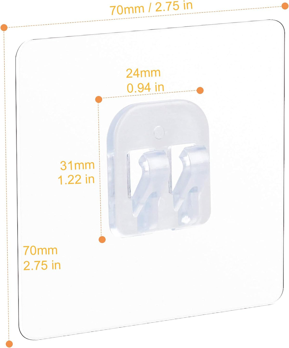 YeeBeny Corner Shower Caddy Adhesive Sticker Hooks for Shower Caddy 4 Pcs