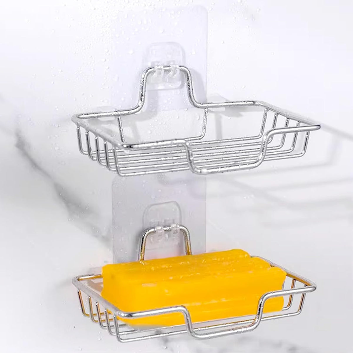 Shower Caddy Adhesive Replacement Sticker,Self-Adhesive Pads for Metal Wire Basket, Holder, No Drilling Hook for Bathroom Kitchen Organizer, mix - 7 PCS