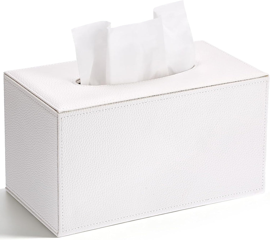 Sumnacon Large Tissue Box Cover Rectangle,Magnetic Bottom Tissue Box Holder