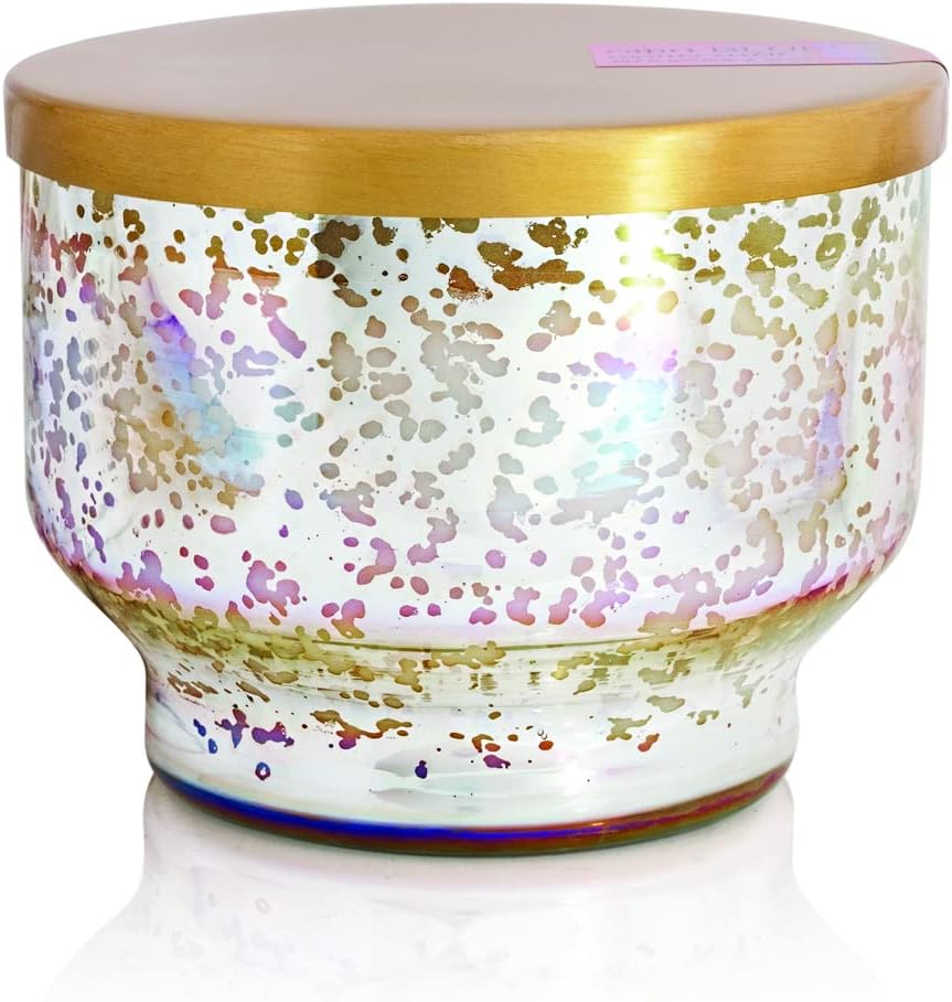 Capri Blue Coconut Santal Scented Candles for Home - Mercury Iridescent Inverted Jar Candles - Housewarming Gifts for Women & Men - Long Burning Soy Wax Blend - Capri Blue Coconut Santal (10 oz)