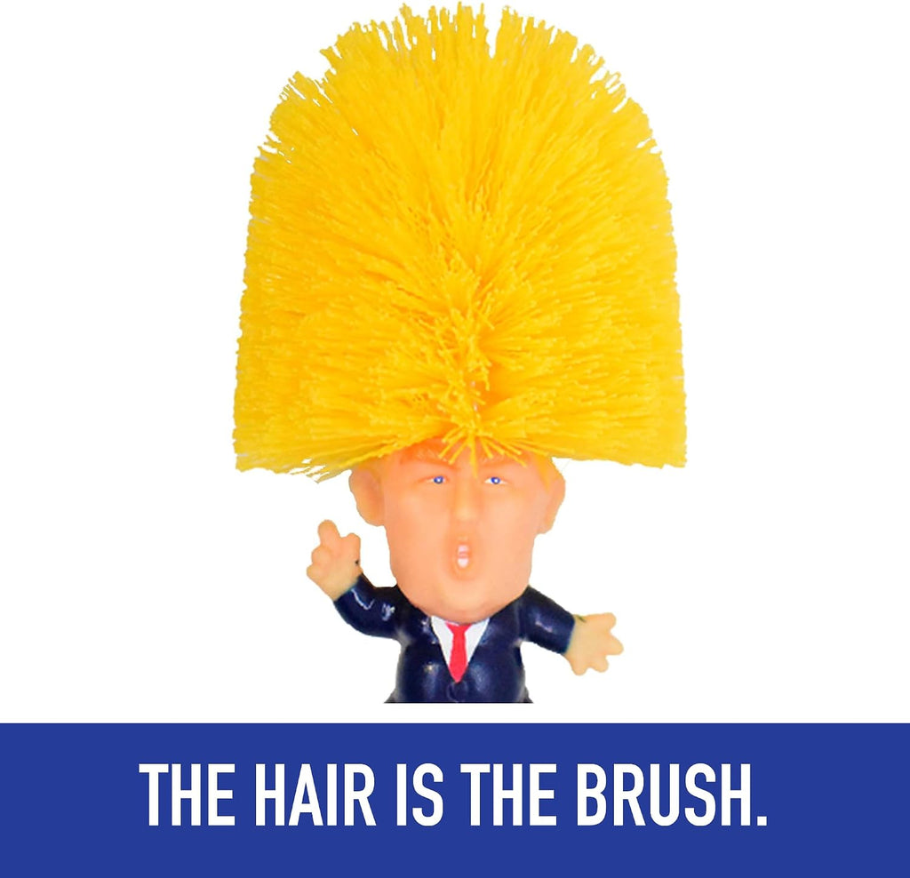 Donald Trump Toilet Brush with Holder & Gift Box, Gag Gift