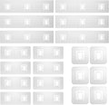 20 Pack Shower Caddy Adhesive Replacement, Waterproof Shower Shelf Adhesive Strips, Strong Flat Hooks for Bathroom Storage Shelves and Kitchen Racks No Drilling, Clear